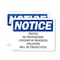Signmission Posted No Trespassing Logging In Progress OSHA Notice Sign, Plastic, 10in W x 7in L, 2PK OS-2PACK-NS-P-710-L-17728 - alternate 1